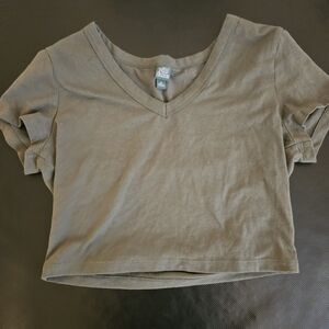 Wild Fable Military Green Crop Top
